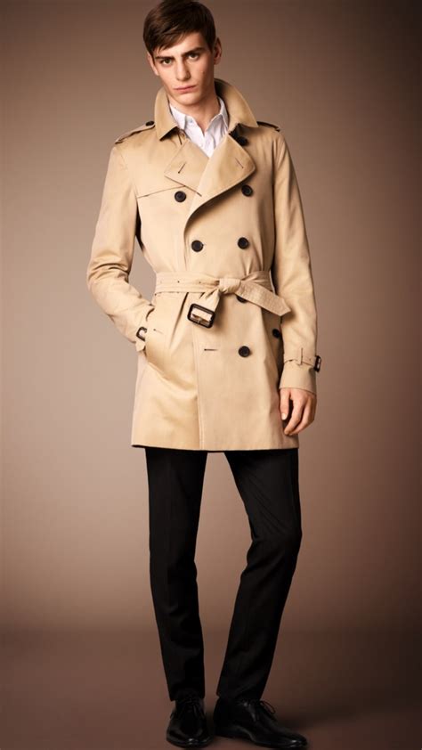 burberry trench coat men used